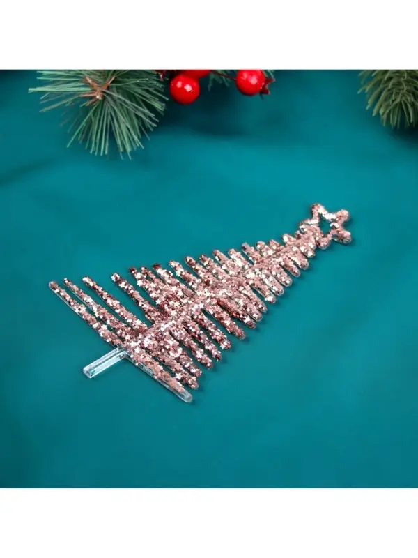 Ёлочная игрушка &laquo;Зимнее волшебство. Ёлочка сияние звезда&raquo;, 14&times;8 см, розовый