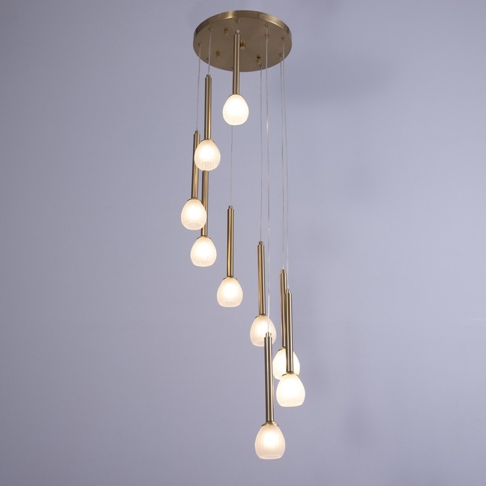 Светильник Светильник "Жаклин" 9х3Вт G4 бронза 30х30х180см