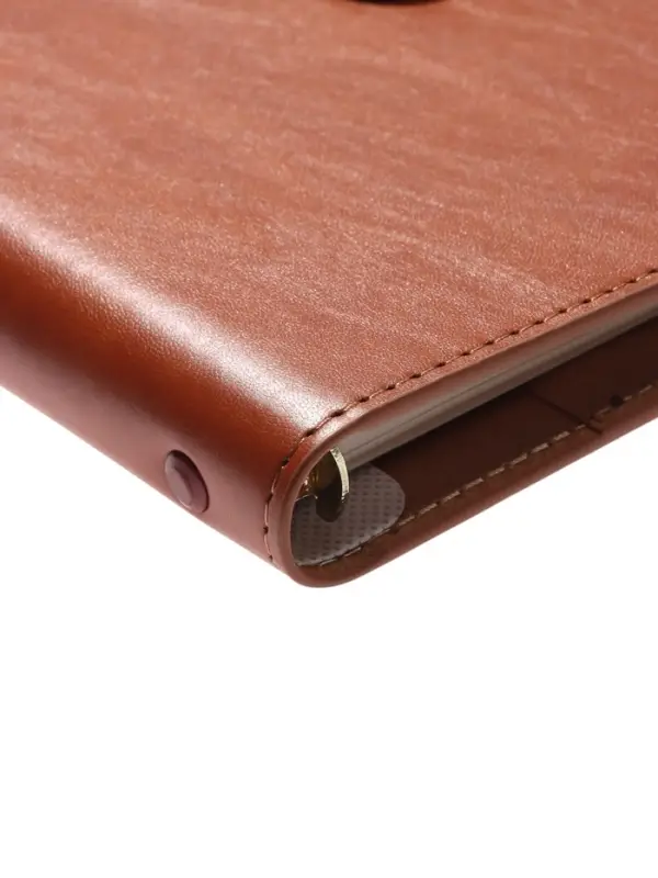 Органайзер на кольцах, C6, с хлястиком, 80л, линия, к/зам, Коричневый Органайзер на кольцах, C6, с хлястиком, 80л, линия, к/зам, Коричневый