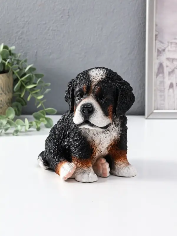 Копилка  Щенок Зенненхаунда Берни Высота 17*13*18 см