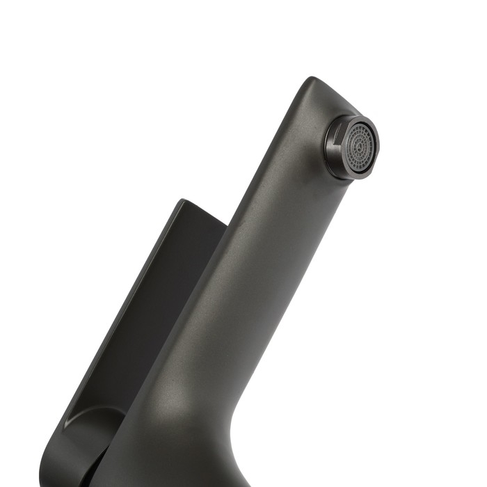 Смеситель для раковины ZEIN Z3876, однорычажный, высота излива 14 см, латунь, графит Смеситель для раковины ZEIN Z3876, однорычажный, высота излива 14 см, латунь, графит