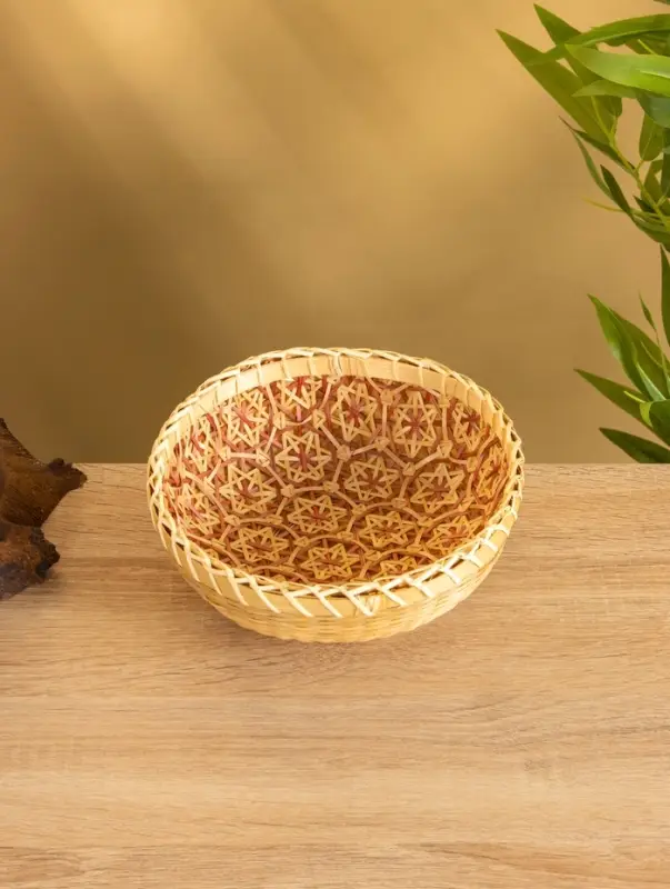 Фруктовница бамбуковая 19 см