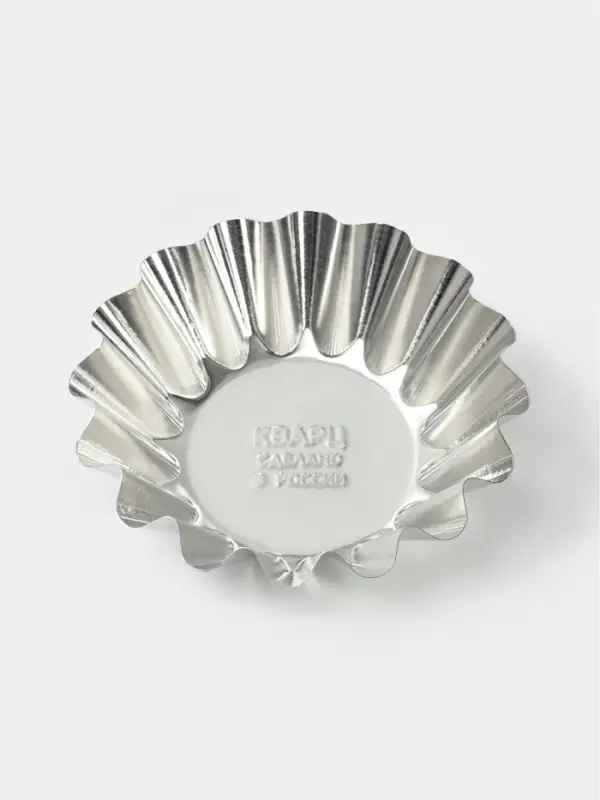 Форма для выпечки кекса, d=8.9 см, h=2.7 см, жесть, серебристая