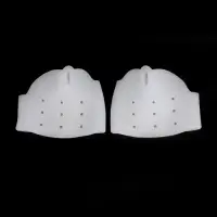 Корректоры - разделители для пальцев ног, на манжете, дышащие, 1 разделитель, силиконовые, 8&times;6.5 см, пара, белые