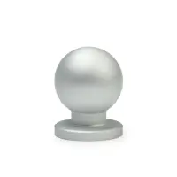 Ручка-кнопка CAPPIO RK146, d=20 мм, цвет матовый хром, 8 шт.