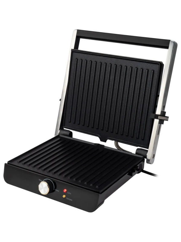 Электрогриль HYG-1043 1800Вт черный, серебристый Электрогриль HYG-1043 1800Вт черный, серебристый