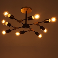 Люстра 2427// E27 40Вт черно-бронзовый 61х61х25,5 см BayerLux