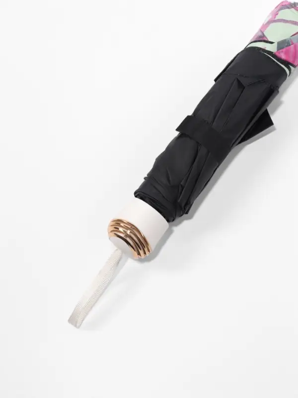 Зонт механический &laquo;Ромашки&raquo;, эпонж, 4 сложения, 8 спиц, R=48/55 см, d=96 см, МИКС