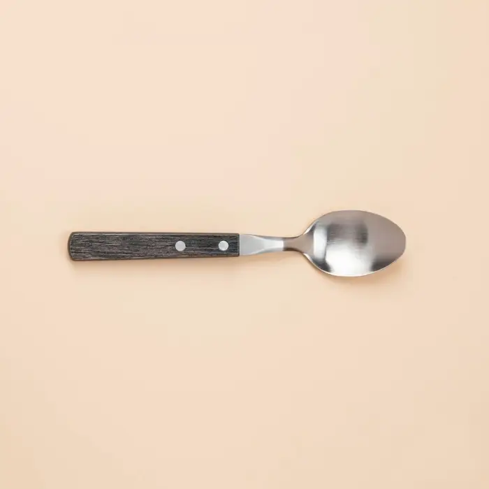 Набор столовых приборов SL Home, 24 предмета, нержавеющая сталь, серебристый, ручки коричневый