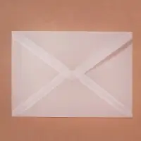 Набор конвертов С6, 115&times;165 см, 30 штук, калька, без подсказа, без окна, без клея, 113 г/м&sup2;, прозрачные