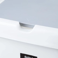 Контейнер для мусора пластик 25л квадр бел крыш-маят 335х850х750мм_SV4242БЛ