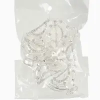 Краб для волос "Джули" дуга, 4 см, серебро