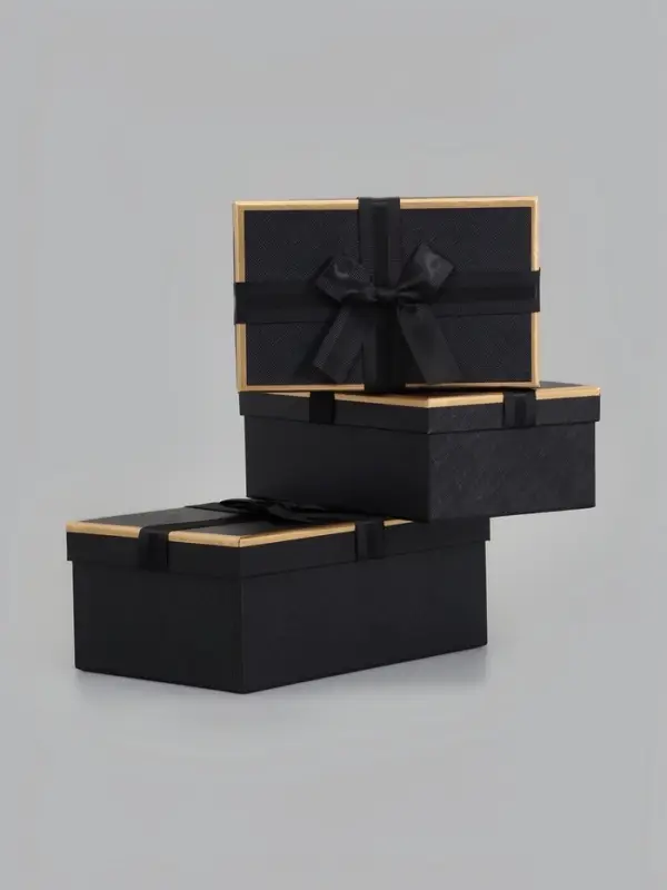 Набор подарочных коробок 3 в 1, прямоугольные 23&times;16&times;9.5 21&times;14&times;8.0 19&times;12&times;6.5 см