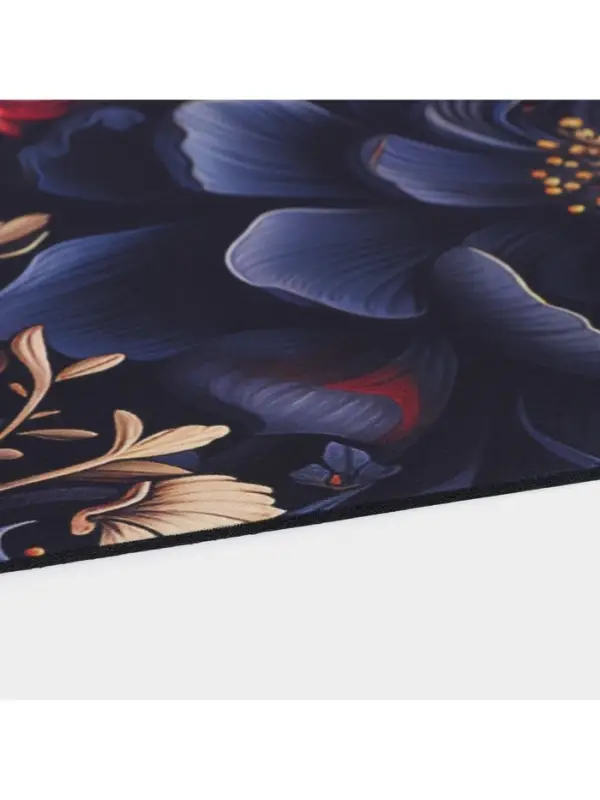 Коврик для дома Доляна Black Flowers, влаговпитывающий, 40&times;60 см