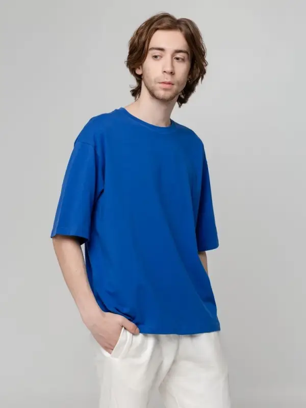 Футболка унисекс оверсайз Street Vibes, ярко-синяя, размер XS/S Футболка унисекс оверсайз Street Vibes, ярко-синяя, размер XS/S