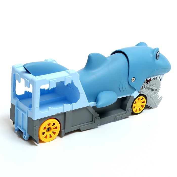 Парковка-автотрек «Атака монстров. Акула», свет, 1 машинка, пусковая установка Парковка-автотрек «Атака монстров. Акула», свет, 1 машинка, пусковая установка