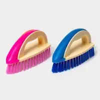 Щётка утюжок для уборки Доляна, с ручкой, пластик, хозяйственная, 17&times;6&times;8.5 см, МИКС