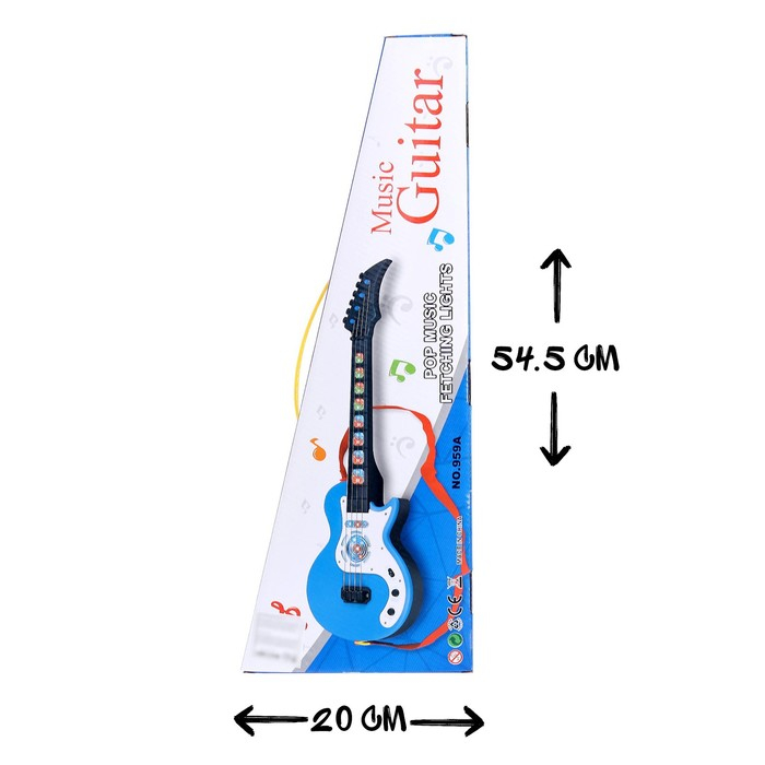 Гитара «Рок-гитарист», световые, звуковые эффекты, работает от батареек