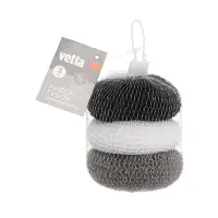 Набор губок для мытья посуды тм VETTA, "Бублик", 3 шт, 18 гр, полипропилен