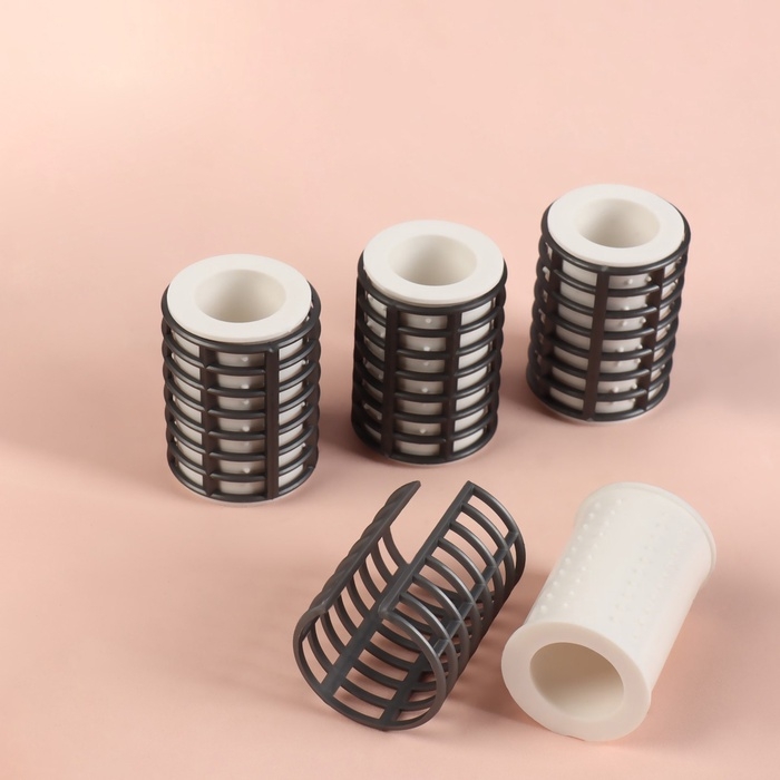 Термобигуди с фиксатором, d = 3,8 см, 4 шт, цвет МИКС