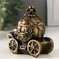 Шкатулка "Карета золотая" 11х10х6 см Шкатулка "Карета золотая" 11х10х6 см