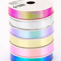 Лента упаковочная для декора и подарков, перламутровая с эффектом перелива, МИКС, 1.2 см &times; 5 м&plusmn;5%