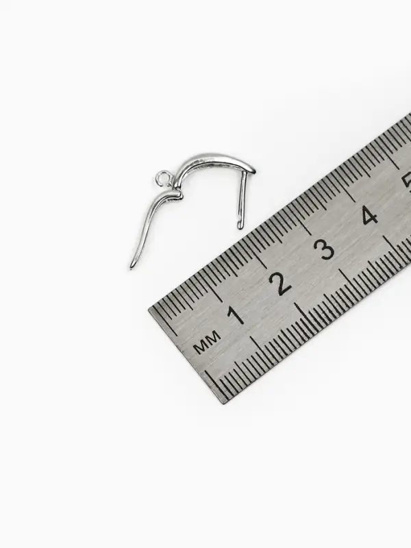 Набор 2 пары швензы с англиской застежкой для сережек, 20*13мм, серебро