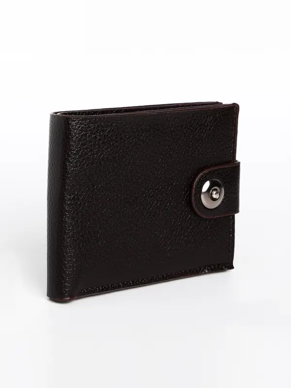 Портмоне мужское на магните, отдел для купюр, для карт, флотер, коричневое