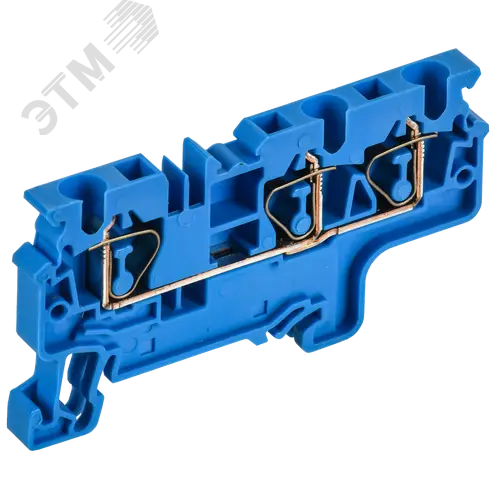 ARMAFIX Клемма пружинная CX4-3 BU 4мм2 трехконтактная синяя IEK