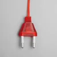 Светодиодная верхушка на ёлку &laquo;Звезда красная&raquo;, 22 см, 30 LED, 220 В, свечение красное