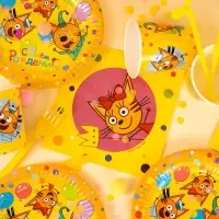 Сервировочные салфетки "Три Кота. Яркий праздник" 33*33 см, 20 шт.