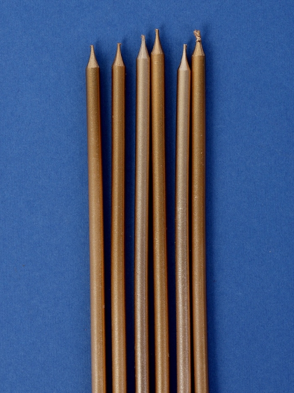 Свечи в торт Свечи в торт "Высокий Ройс", 6 шт, шампань