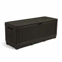 Сундук садовый &laquo;Ротанг - плюс&raquo;, 148&times;54&times;54 см, мокко