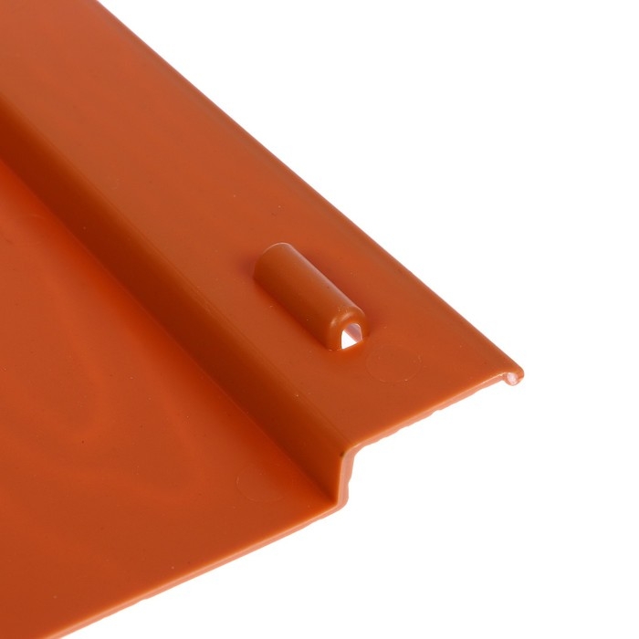 Ограждение декоративное, 18 × 300 см, 6 секций, пластик, терракотовое, «Дачник»