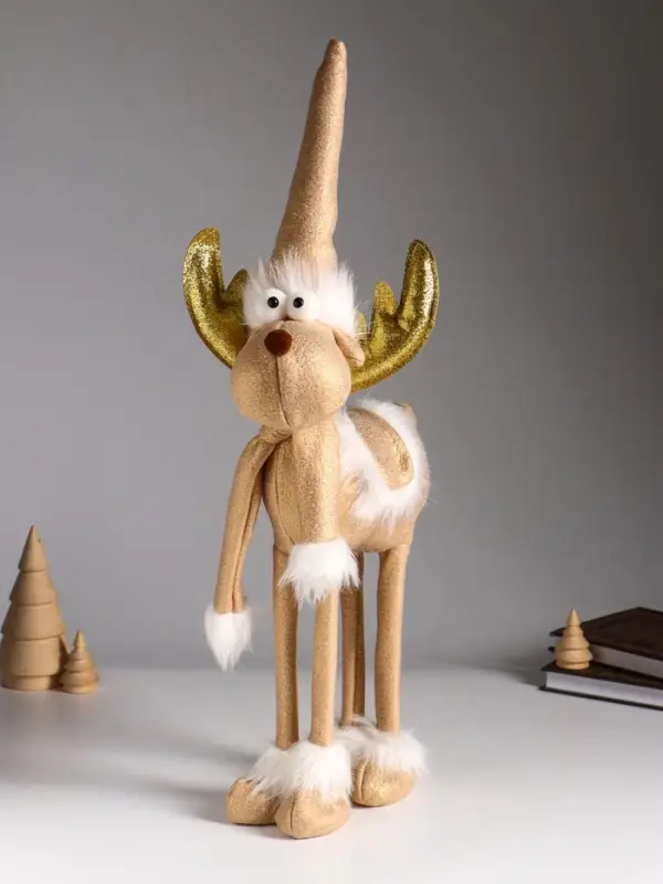 Кукла интерьерная "Лось - золотые рога" 22х12х48 см