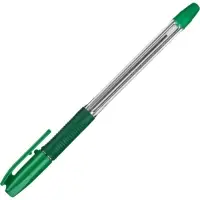 Ручка шариковая Pilot. BPS-GP, зелёный стержень BPS-GP-F, узел 0.7 мм, на масляной основе, резиновый упор