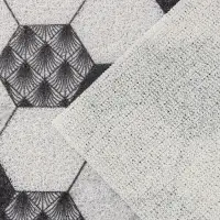 Коврик придверный Доляна &laquo;Мрамор&raquo;, вырезной, грязезащитный, 80&times;120 см, серый