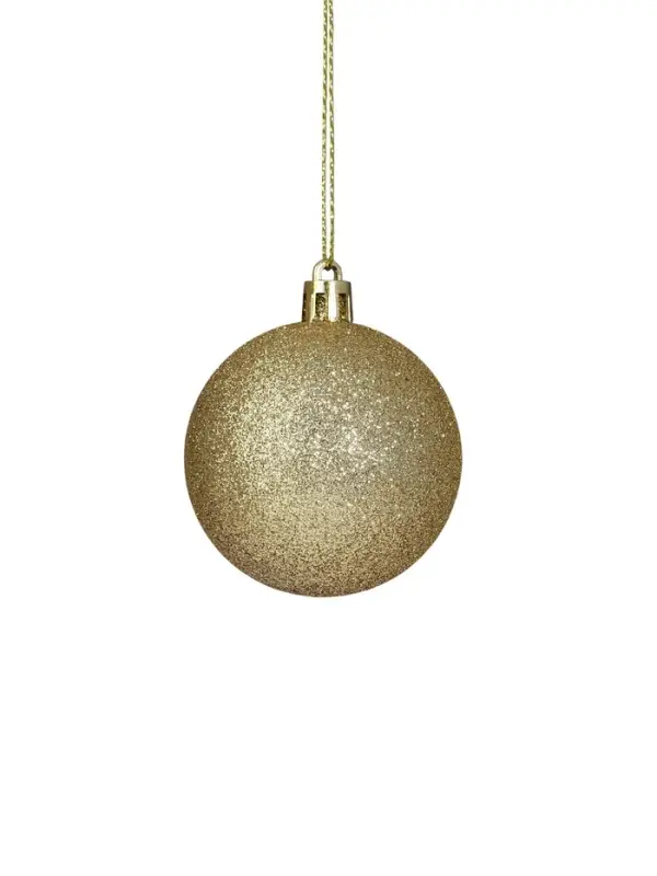 Ёлочные игрушки &laquo;Глория&raquo;, шары новогодние, d=6 см, набор 12 шт., золотистый