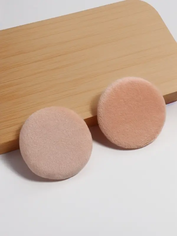 Пуховка для макияжа, с держателем, d = 6 см, МИКС Пуховка для макияжа, с держателем, d = 6 см, МИКС