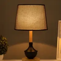 Лампа настольная RISALUX ЭКО &laquo;Тамара&raquo; 1&times;40 Вт Е27 коричневый/черный 26&times;26&times;44 см