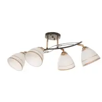 Люстра &laquo;Кира&raquo; 4&times;40 Вт Е27 черный/золото