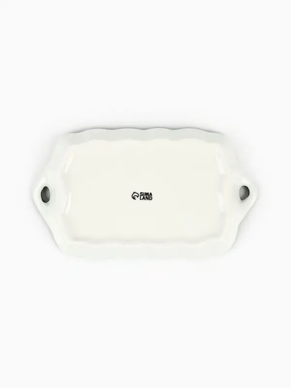 Блюдо керамическое &laquo;Новогодние олени&raquo;, 23&times;13&times;2.5 см, ручная работа