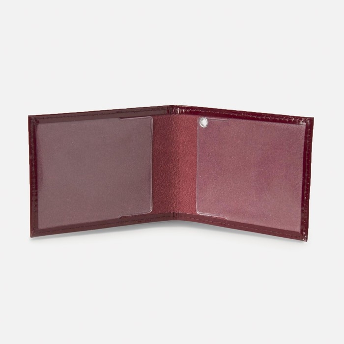 Обложка для удостоверения «Пропуск», цвет бордовый Обложка для удостоверения «Пропуск», цвет бордовый