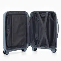 Чемодан на съёмных колёсах, 18", кодовый замок, 33&times;16&times;49 см, голубой