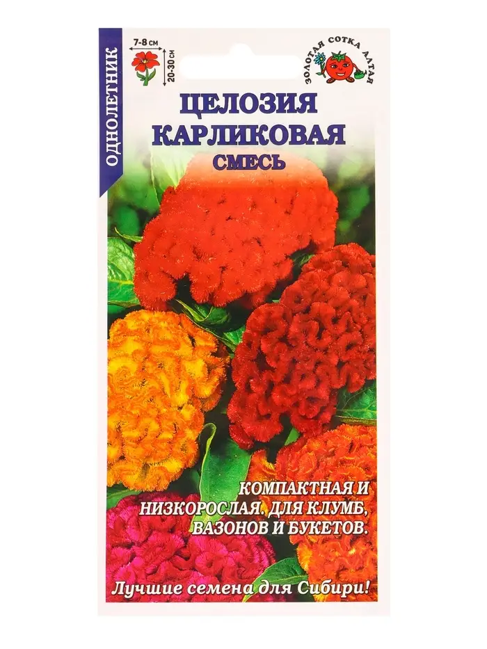 Семена Целозия Карликовая смесь /Сотка/ 0,1 г/*1800 Семена Целозия Карликовая смесь /Сотка/ 0,1 г/*1800