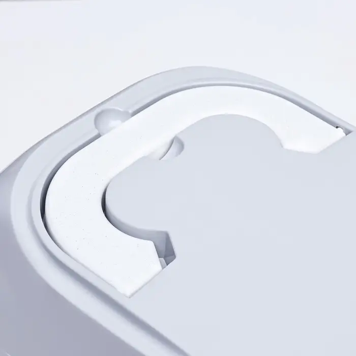 Туалет-домик для кошек закрытый с дверцей 43&times;32&times;33 см, серый