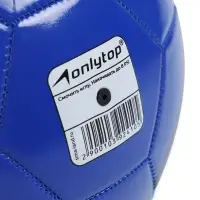 Футбольный мяч ONLYTOP, машинная сшивка, 32 панели, р. 5, PVC, синий