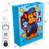 Пакет подарочный «Поздравляю»,31х40х11 см, упаковка, Щенячий патруль