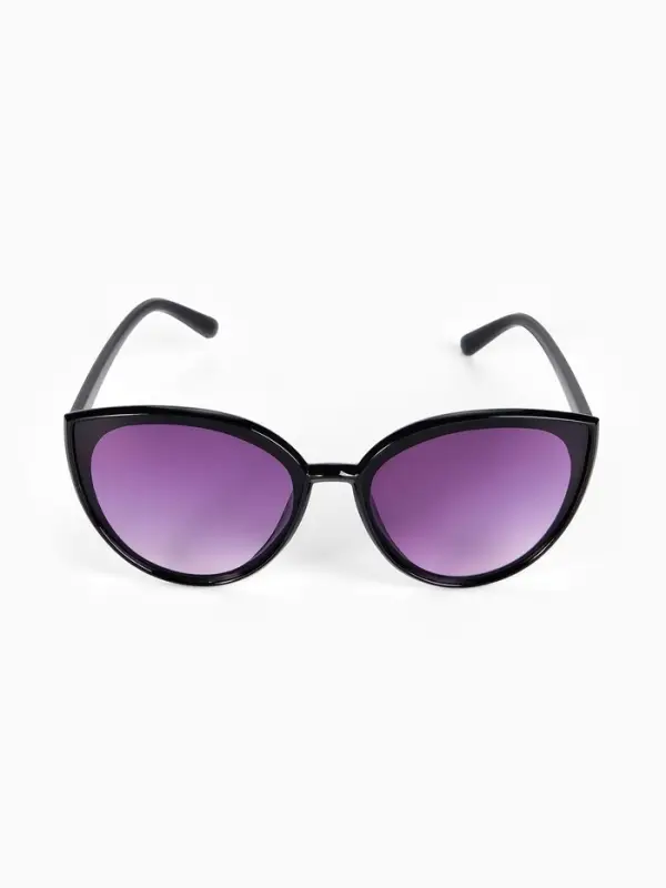 Очки солнцезащитные женские &laquo;OneSun. Кошачий глаз&raquo;, UV 400, линза 5.3&times;6 см, чёрный