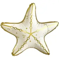 Воздушный шар фольгированный 29" &laquo;Морская звезда&raquo;, кремовый сатин